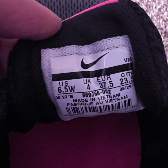 Nike Pink/Grey/Black Running Shoes - Picture 5 of 5